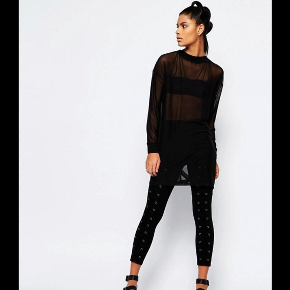 Lace up leggings by story of lola on asos